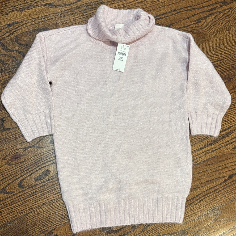 GAP Kids Light Pink Turtleneck Sweater